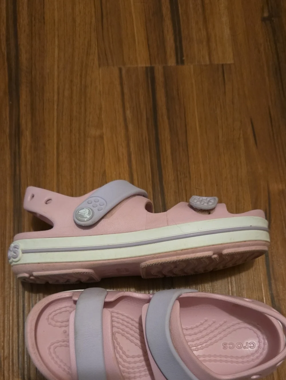 Crocs Kids' Pink Two-Strap Sandals Size 11